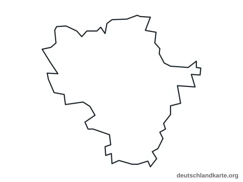 Vorschau: Umrisskarte von der kreisfreien Stadt Halle (Saale)