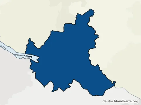 Einwohnerkarte: Kreisfreie Stadt Hamburg