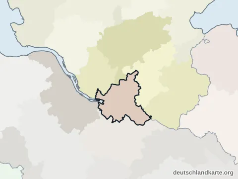 Nachbarkreiskarte: Kreisfreie Stadt Hamburg