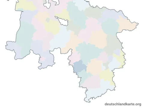 Vorschau: Karte im Bundesland vom Landkreis Hameln-Pyrmont