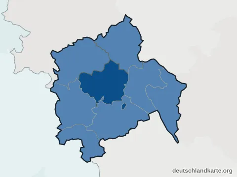Vorschau: Einwohnerkarte vom Landkreis Hameln-Pyrmont