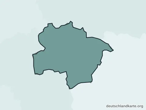 Vorschau: Ortskarte von der kreisfreien Stadt Hamm