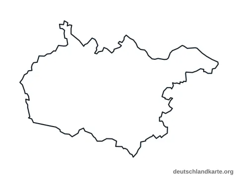 Vorschau: Umrisskarte vom Landkreis Harburg