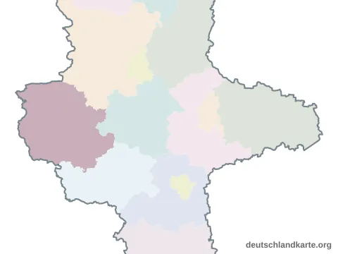 Vorschau: Karte im Bundesland vom Landkreis Harz