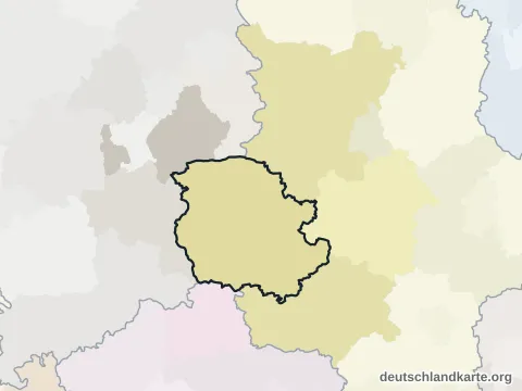 Vorschau: Nachbarkreiskarte vom Landkreis Harz
