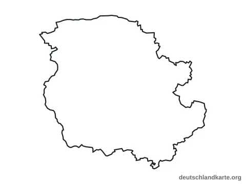Vorschau: Umrisskarte vom Landkreis Harz