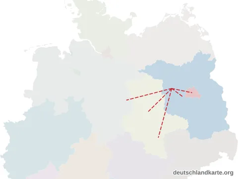 Vorschau: Entfernungskarte vom Landkreis Havelland