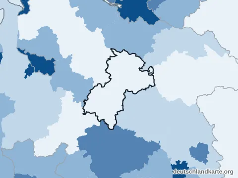 Vorschau: Bevölkerungsdichte vom Heidekreis