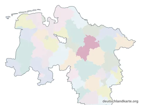 Vorschau: Karte im Bundesland vom Heidekreis