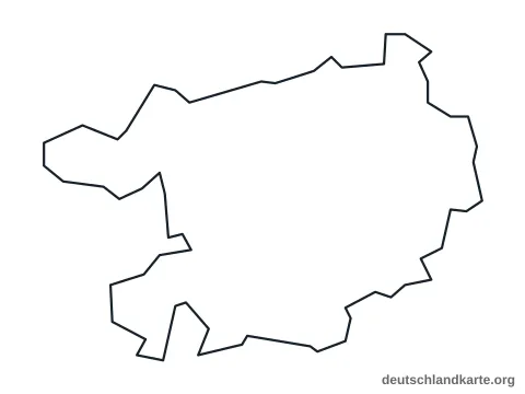 Vorschau: Umrisskarte vom Stadtkreis Heidelberg