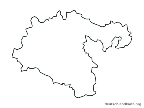 Vorschau: Umrisskarte vom Landkreis Heidenheim