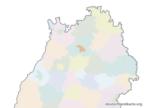Vorschau: Karte im Bundesland vom Stadtkreis Heilbronn