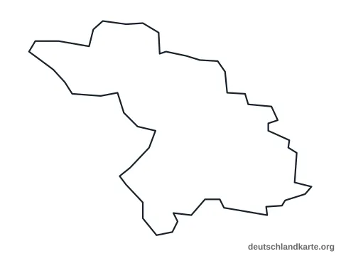 Vorschau: Umrisskarte vom Stadtkreis Heilbronn