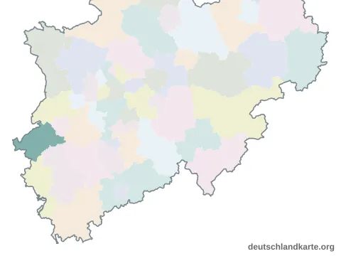 Vorschau: Karte im Bundesland vom Kreis Heinsberg