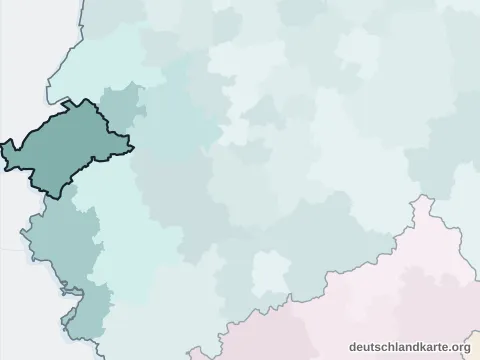 Vorschau: Nachbarkreiskarte vom Kreis Heinsberg