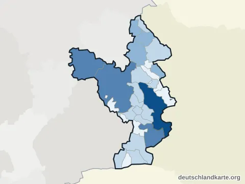 Vorschau: Einwohnerkarte vom Landkreis Helmstedt