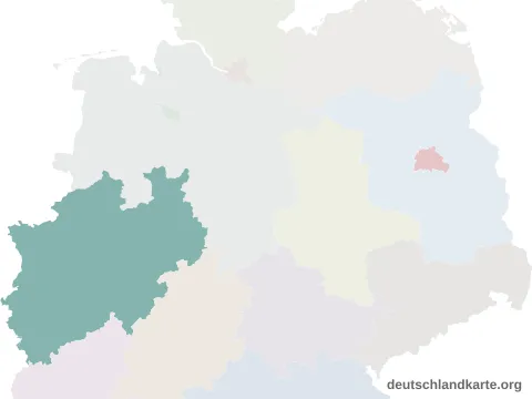 Vorschau: Lagekarte vom Kreis Herford