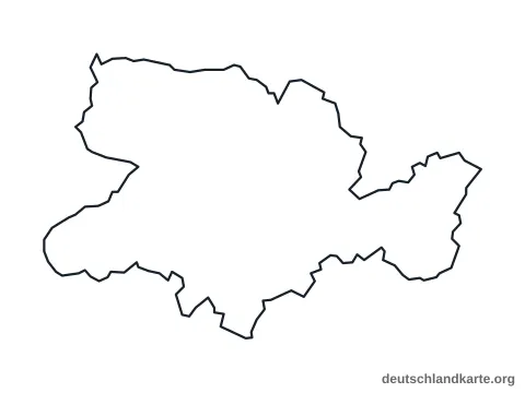 Vorschau: Umrisskarte vom Kreis Herford