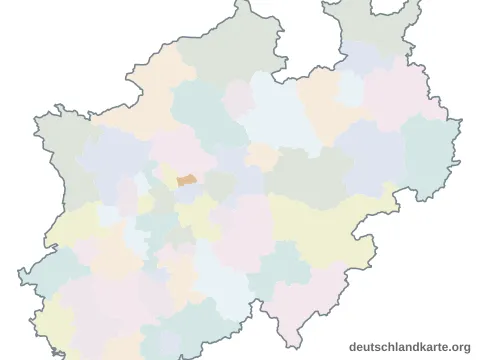 Vorschau: Karte im Bundesland von der kreisfreien Stadt Herne