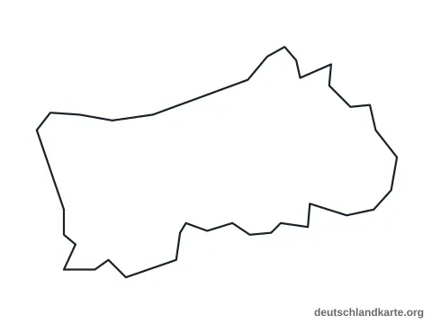 Vorschau: Umrisskarte von der kreisfreien Stadt Herne