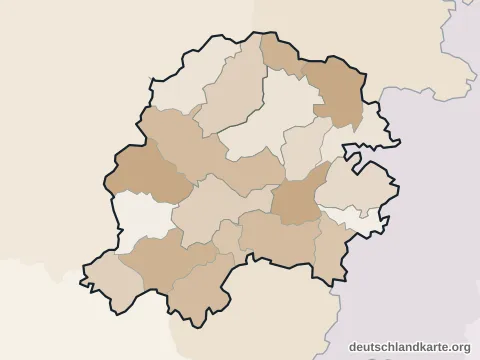 Vorschau: Verwaltungsgliederung vom Landkreis Hersfeld-Rotenburg