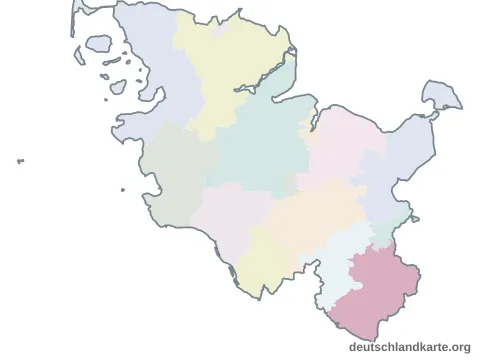 Vorschau: Karte im Bundesland vom Kreis Herzogtum Lauenburg