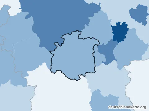 Vorschau: Bevölkerungsdichte vom Landkreis Hildesheim
