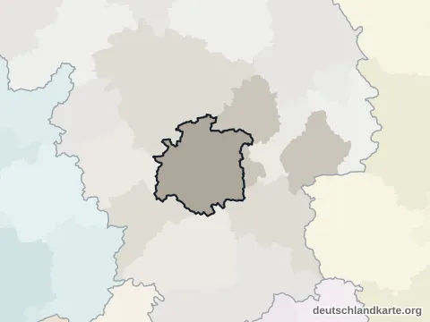 Vorschau: Nachbarkreiskarte vom Landkreis Hildesheim