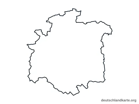 Vorschau: Umrisskarte vom Landkreis Hildesheim