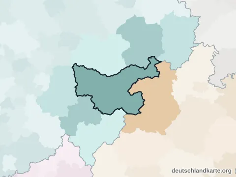Nachbarkreiskarte: Hochsauerlandkreis