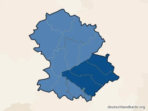Vorschau: Einwohnerkarte vom Hochtaunuskreis