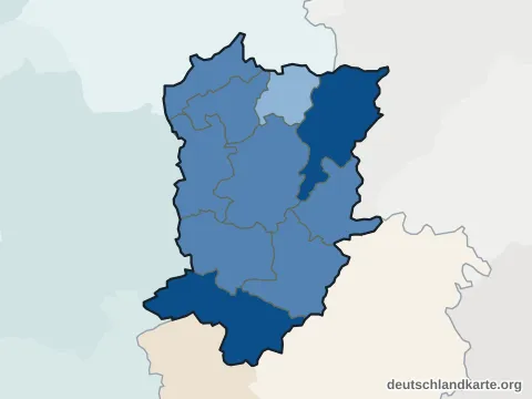 Vorschau: Einwohnerkarte vom Kreis Höxter