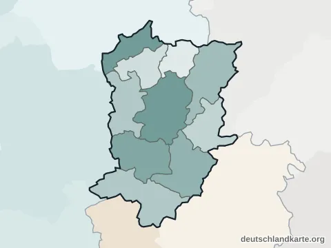 Vorschau: Ortskarte vom Kreis Höxter