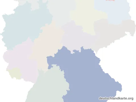 Vorschau: Lagekarte von der kreisfreien Stadt Hof