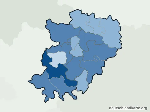 Vorschau: Einwohnerkarte vom Hohenlohekreis