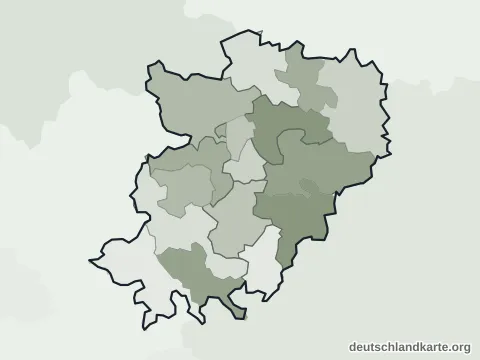 Vorschau: Ortskarte vom Hohenlohekreis