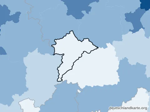 Vorschau: Bevölkerungsdichte vom Landkreis Holzminden