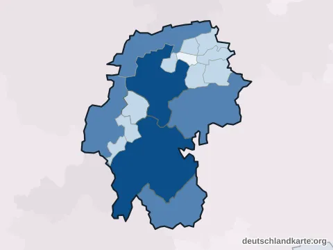 Vorschau: Einwohnerkarte vom Ilm-Kreis