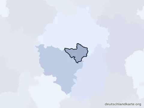 Vorschau: Nachbarkreiskarte von der kreisfreien Stadt Ingolstadt