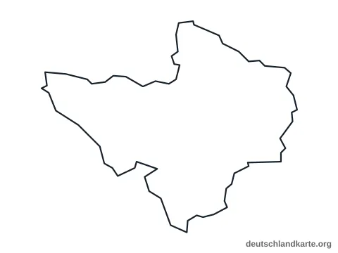 Vorschau: Umrisskarte von der kreisfreien Stadt Ingolstadt