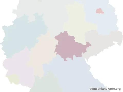 Vorschau: Lagekarte von der kreisfreien Stadt Jena