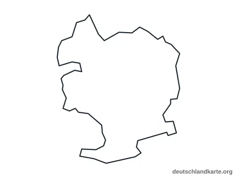 Vorschau: Umrisskarte von der kreisfreien Stadt Jena