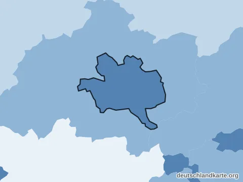 Vorschau: Bevölkerungsdichte von der kreisfreien Stadt Kaiserslautern