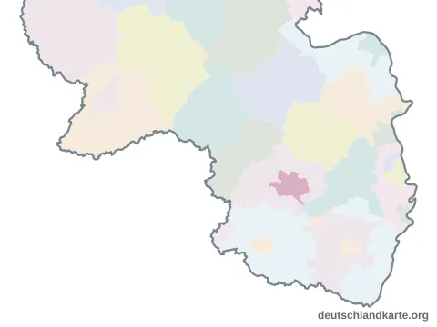 Vorschau: Karte im Bundesland von der kreisfreien Stadt Kaiserslautern
