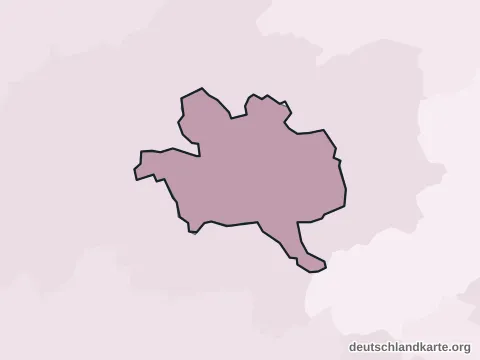 Vorschau: Ortskarte von der kreisfreien Stadt Kaiserslautern
