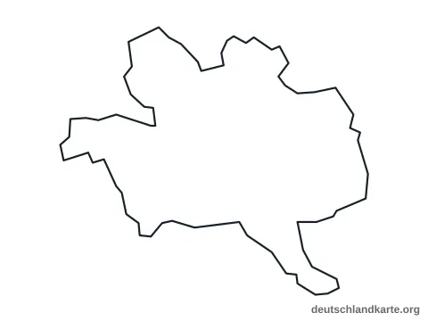 Vorschau: Umrisskarte von der kreisfreien Stadt Kaiserslautern