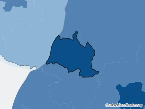 Vorschau: Bevölkerungsdichte vom Stadtkreis Karlsruhe