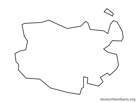 Vorschau: Umrisskarte von der kreisfreien Stadt Kassel