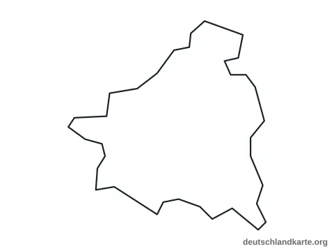 Vorschau: Umrisskarte von der kreisfreien Stadt Kaufbeuren
