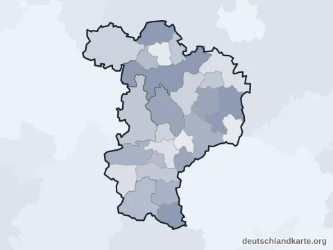 Vorschau: Ortskarte vom Landkreis Kelheim